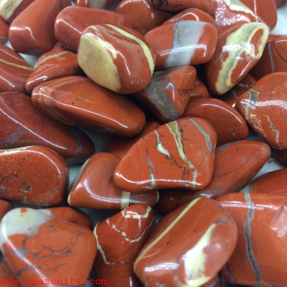 1kg Red and White Banded Jasper Tumbled Stones »
