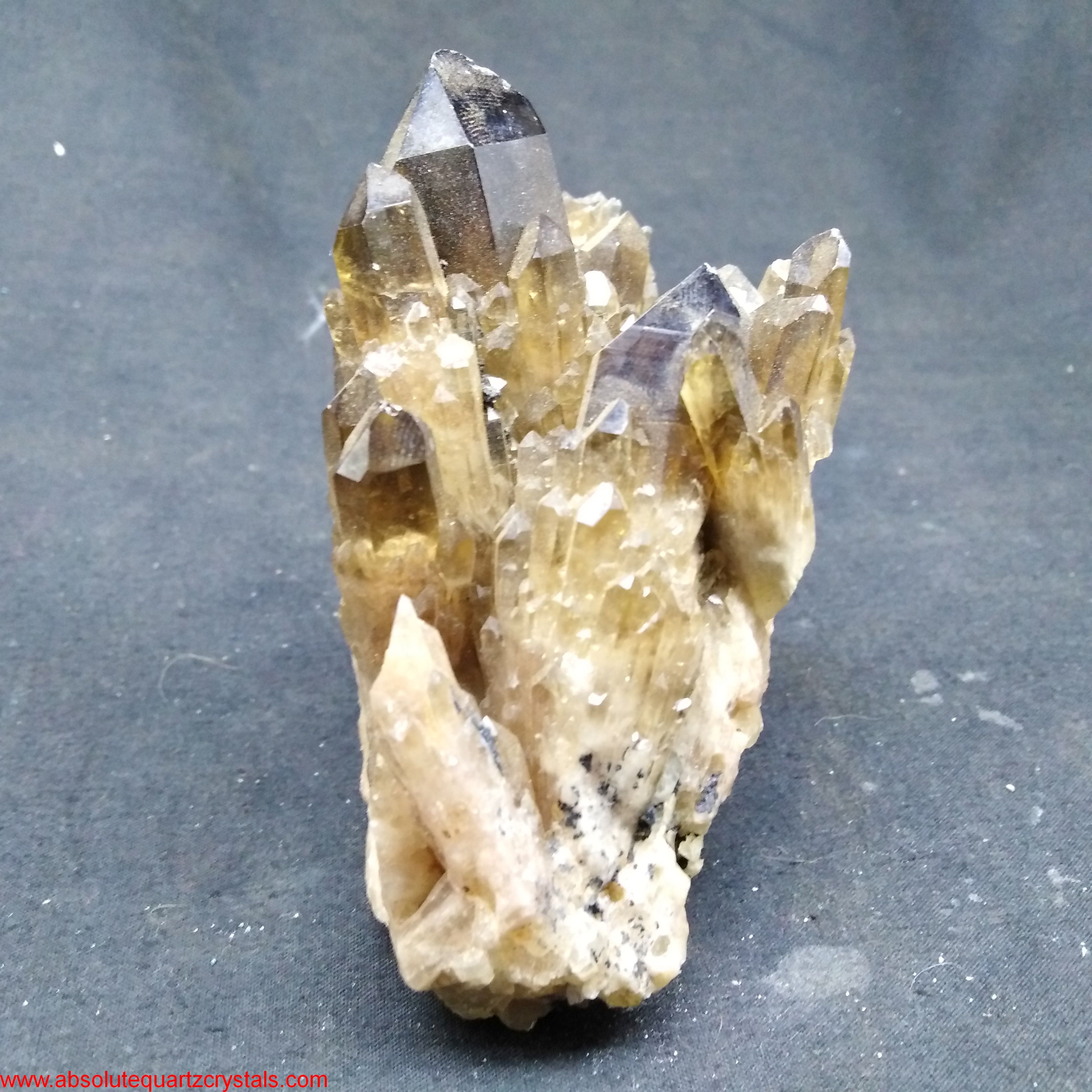 Smoky/Citrine Quartz Crystal Cluster From Congo »